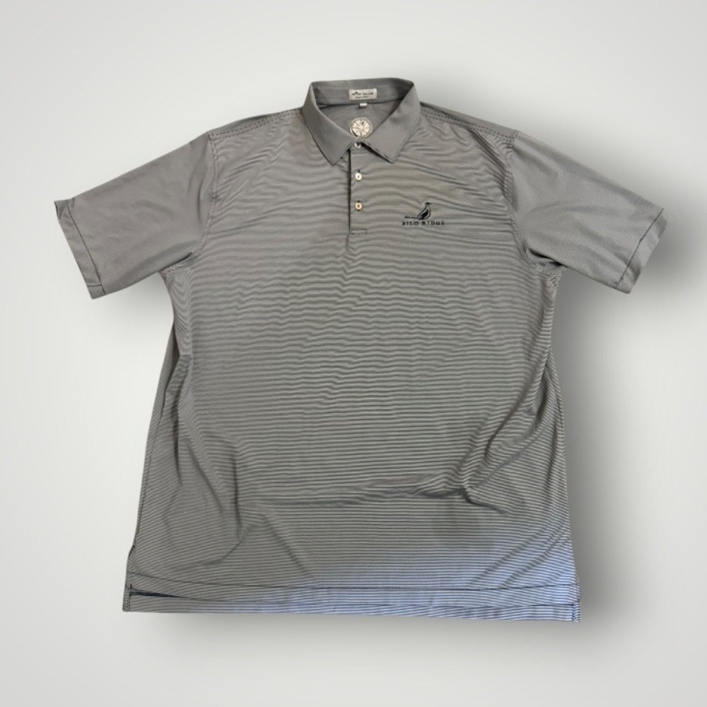 Peter Millar Summer Comfort Polo Shirt Men XL Navy Silo Ridge Golf Performance